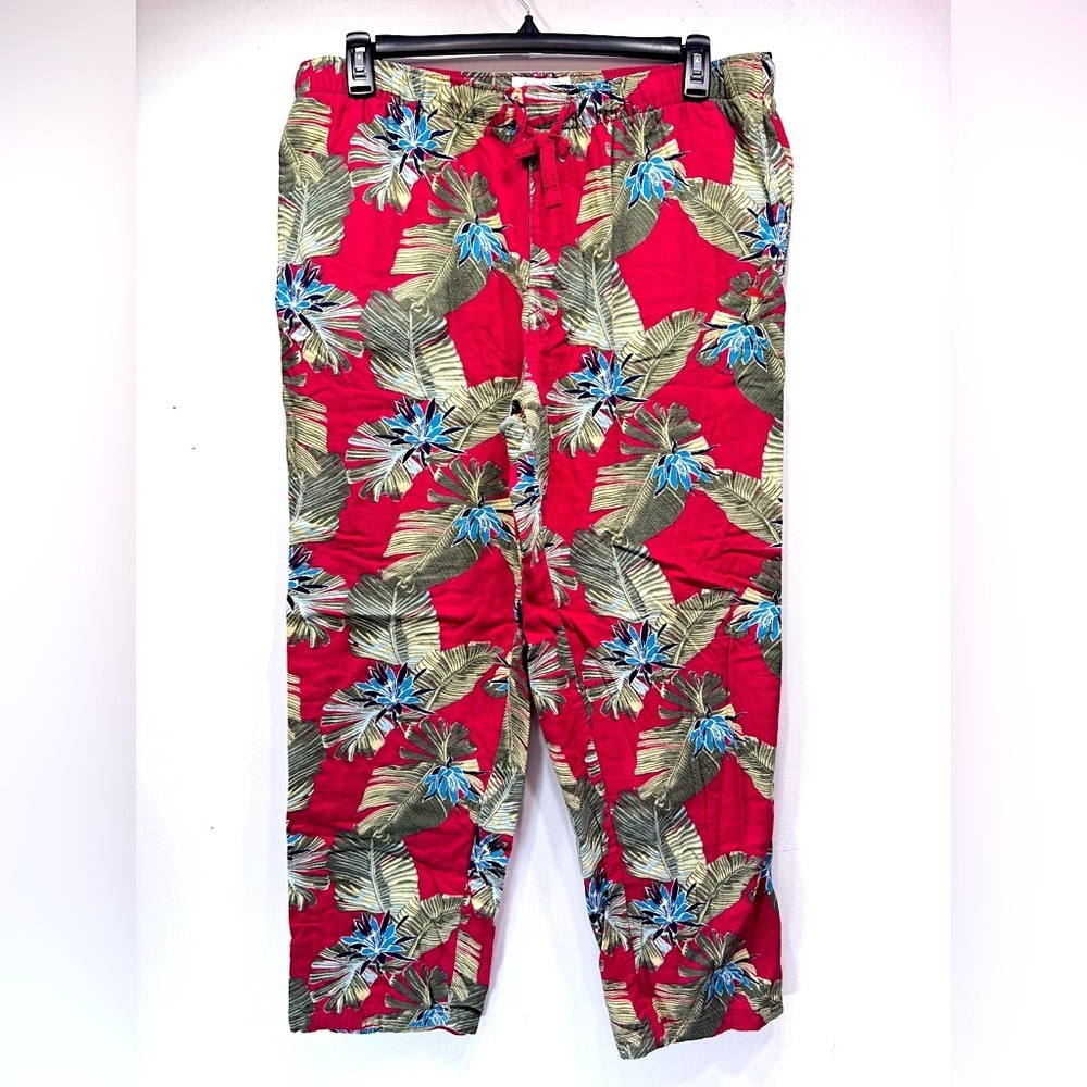 Tommy Bahama Tropical Flannel Men’s Lounge Pants 100% Cotton Drawstring Waist